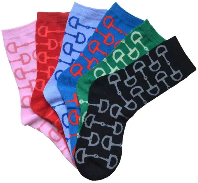AWST Intl Snaffle Bits Crew Socks 6 Pack