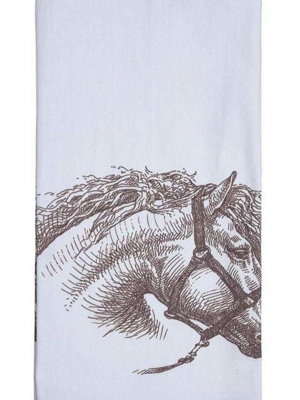 AWST Intl Vintage Horse Head Flour Sack Kitchen T