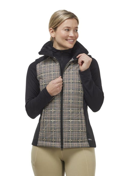 Kerrits Ladies Bits of Plaid Quilted Vest