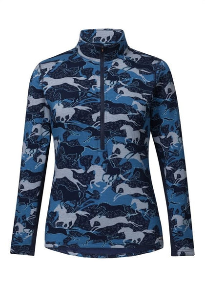 Kerrits Plush Print Fleece Half Zip