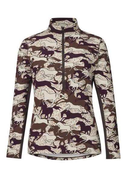 Kerrits Plush Print Fleece Half Zip
