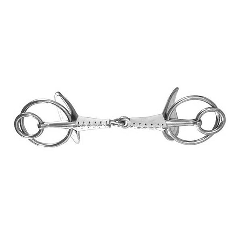 Finntack Covered Snaffle Double Ring Driving Bit