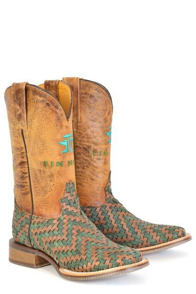 Tin Haul Ladies Horse Sole Sq Toe Boots