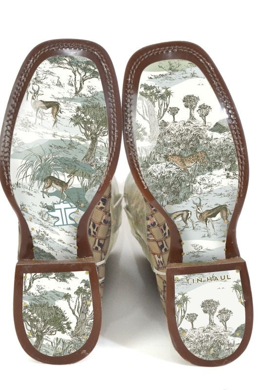 Tin Haul Ladies Cheetah Chick Boots
