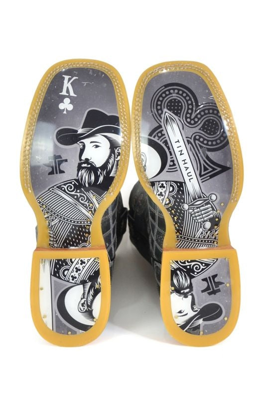 Tin Haul Mens King of Clubs Boots