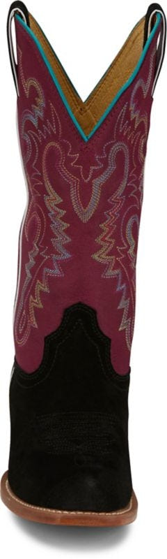 Justin Ladies Annie Up Sq Toe Boots