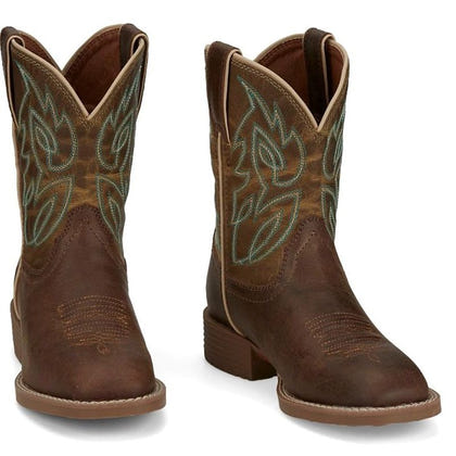 Justin Jrs Canter Square Toe Boots