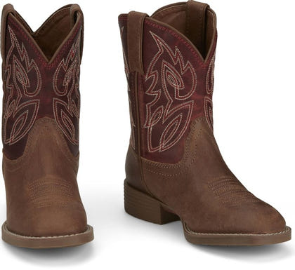 Justin Jrs Canter Square Toe Boots