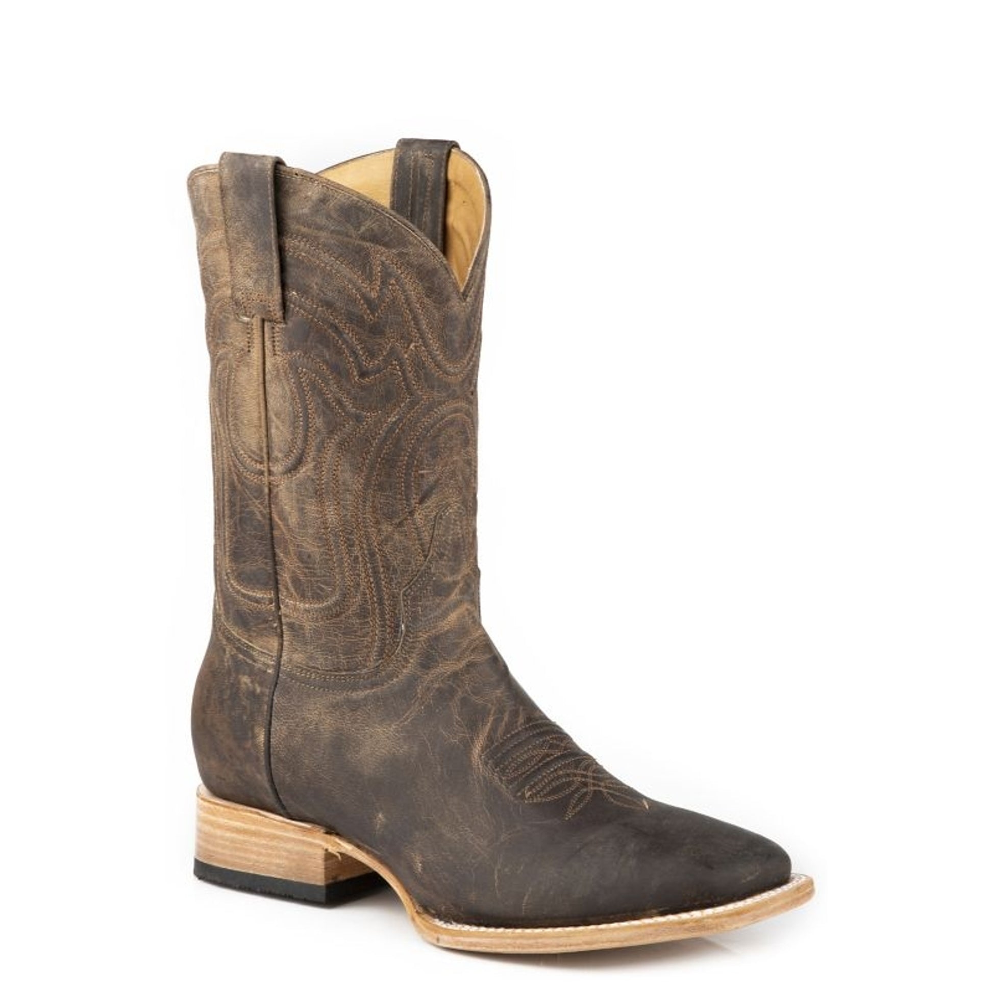 Stetson Mens Roughstock Sq Toe Boots