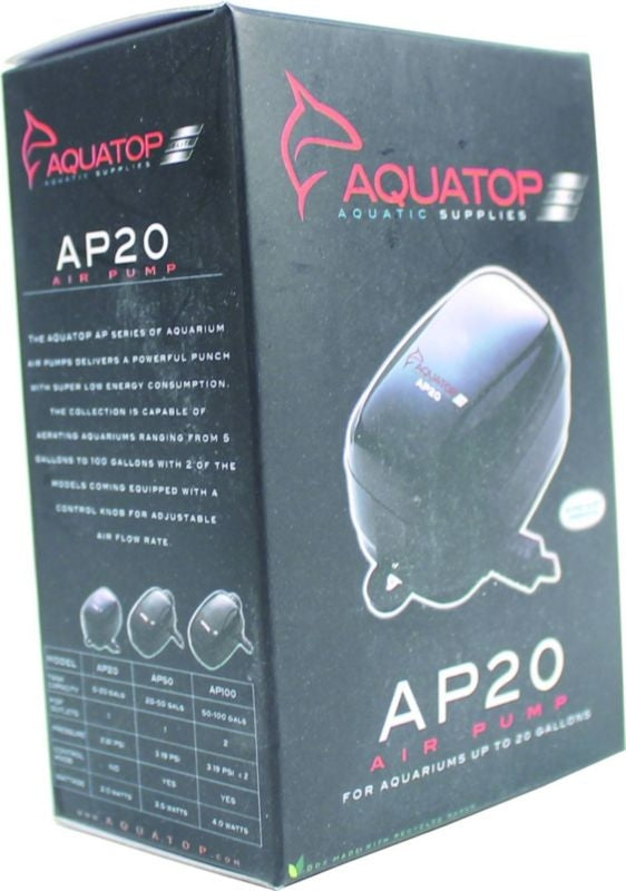 Aquatop Air Pump Single Outlet 5 20 Gallon