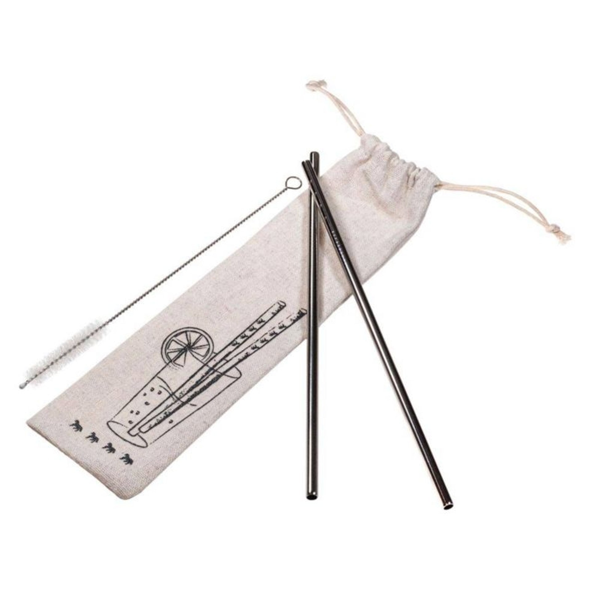 Kelley Metal Drinking Straw Set Horses