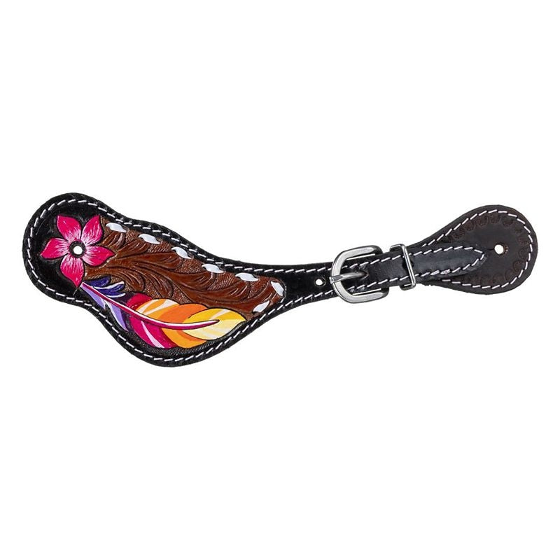 Tough 1 Feather/Flower Spur Straps Dark Oil