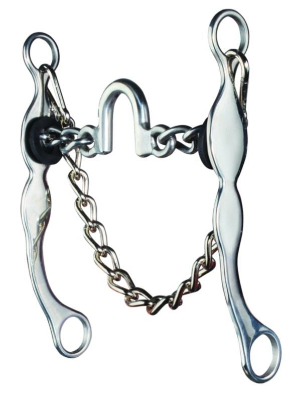 Equisential Ported Chain Bit Silver 5 1/8In