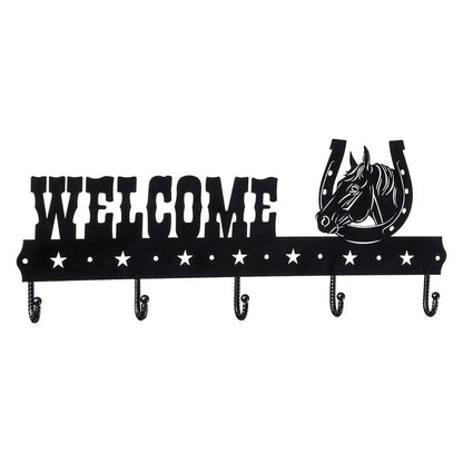Welcome Rack Horse/Horseshoe