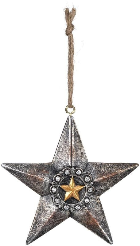 Orn Star With Beads