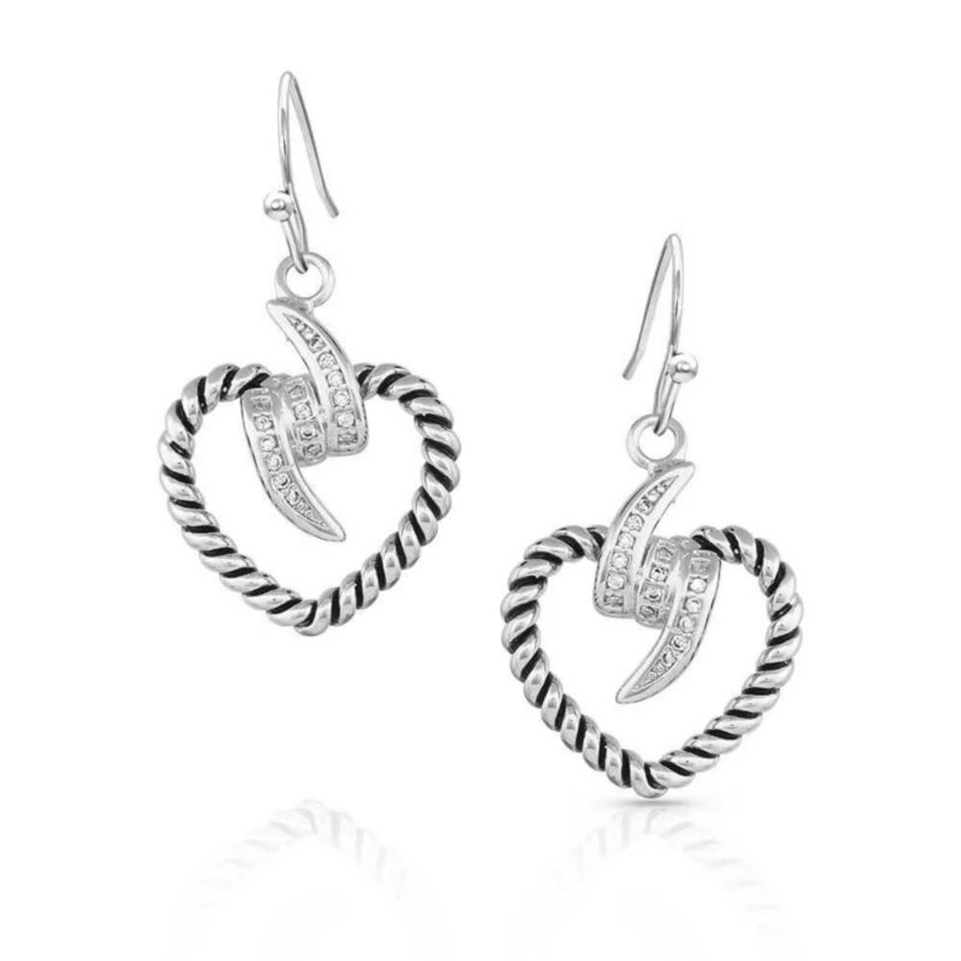 Montana Silversmiths Electric Love Heart Earrings