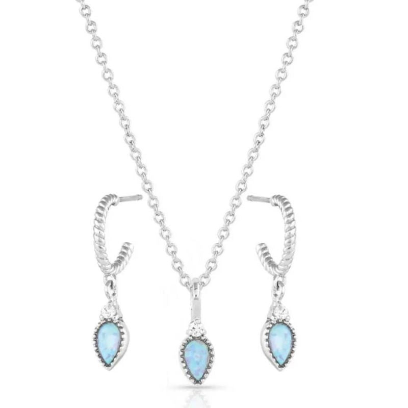 Montana Silversmiths Petite Charm Opal Jewelry Set