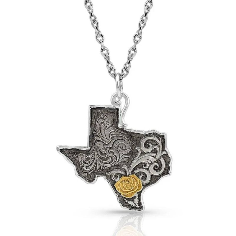 Montana Silversmiths Yellow Rose Of Texas Necklace