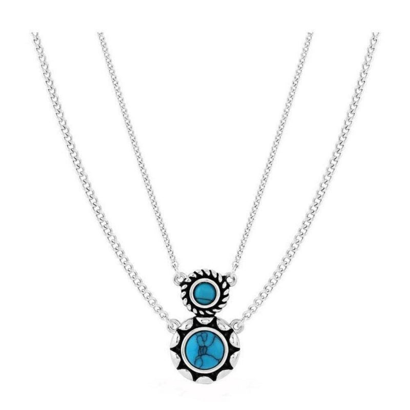 Montana Silversmiths Dueling Moons Silver Necklace