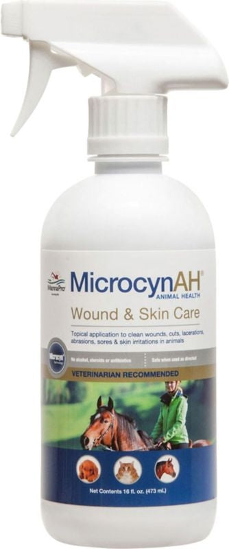 Microcyn Ah Wound And Skin Care Spray Equine