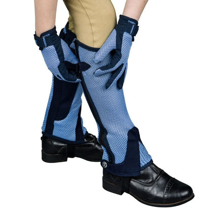 TuffRider Kids Dbl Up Air Mesh Half Chap/Glove Set