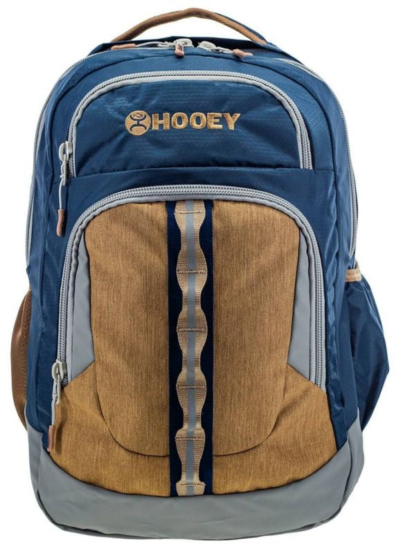 Hooey Ox Backpack Navy/Tan 21In X 13.5In X 8.5In