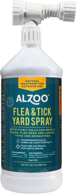 Alzoo Plant Based Flea And Tick Yard Spray 32 Oz