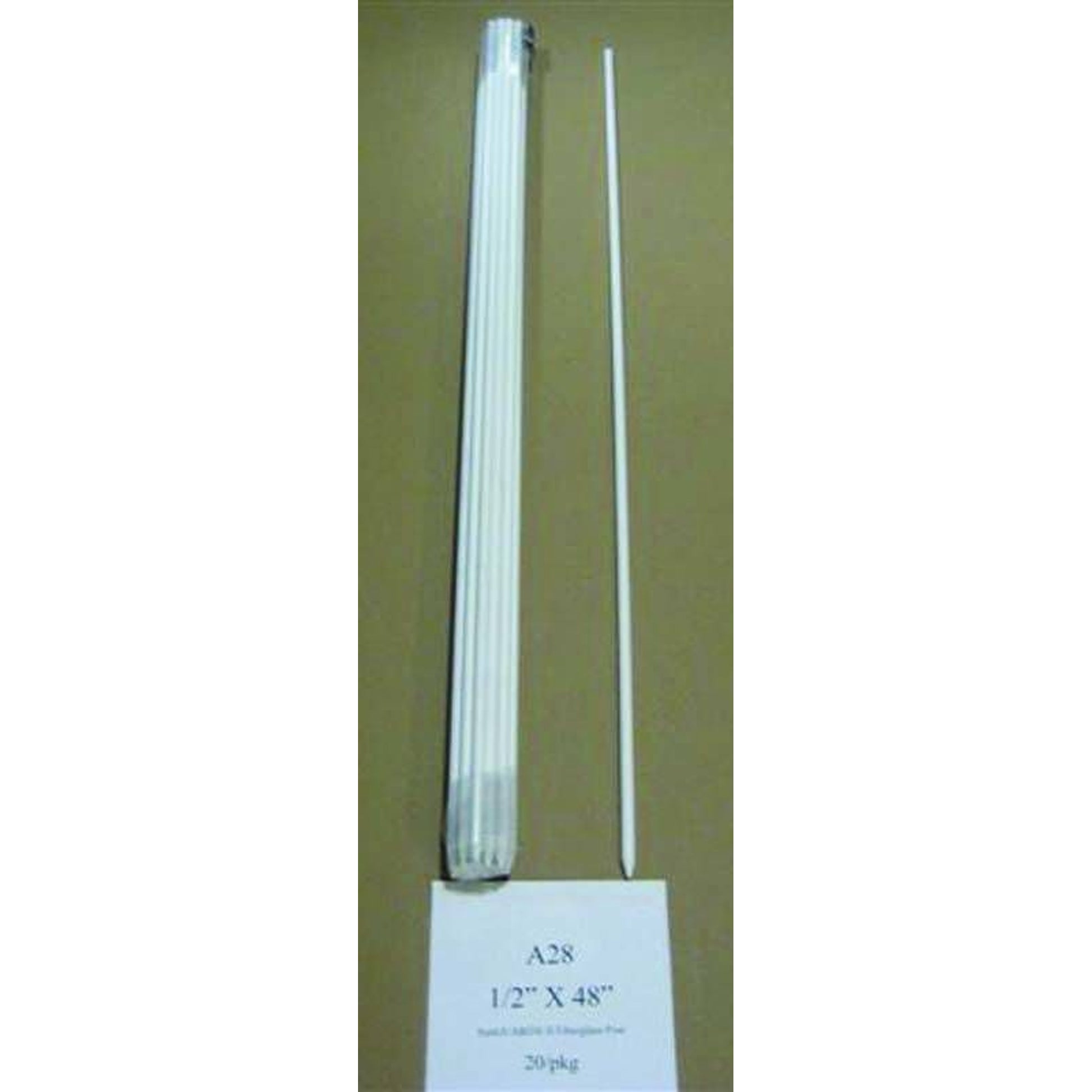Sunguard Fiberglass Rod Post 1/2 X 4 Feet White