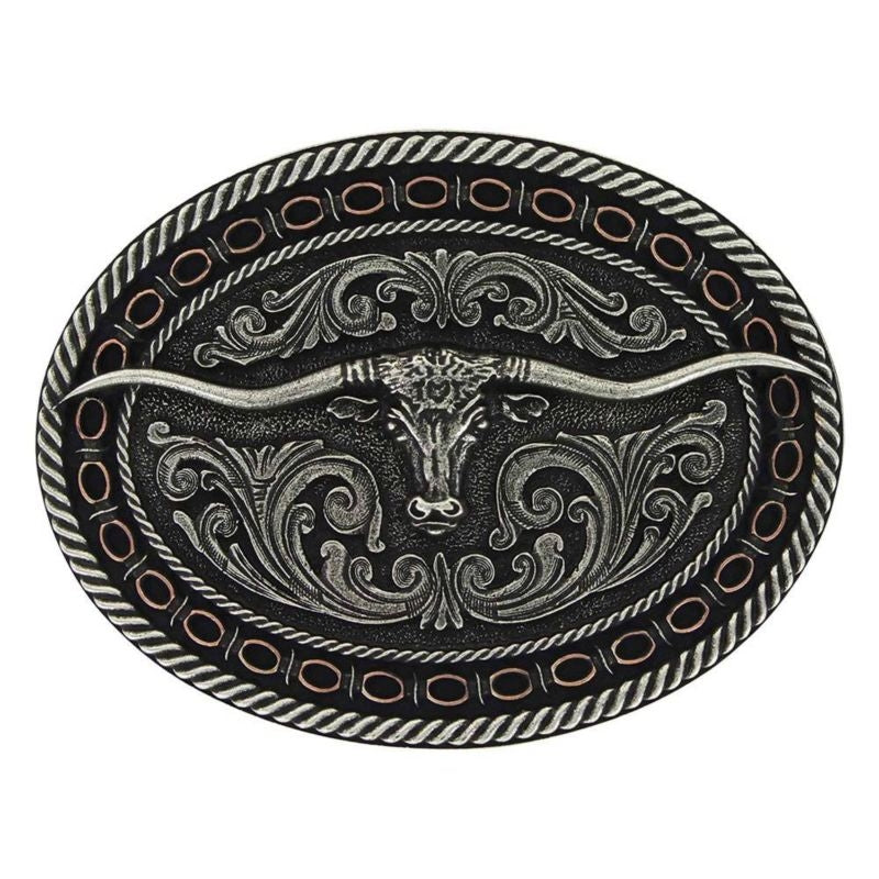 Montana Silversmiths Longhorn Attitude Buckle