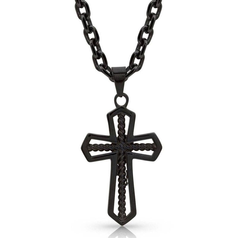 Montana Silversmiths Through Night Cross Necklace