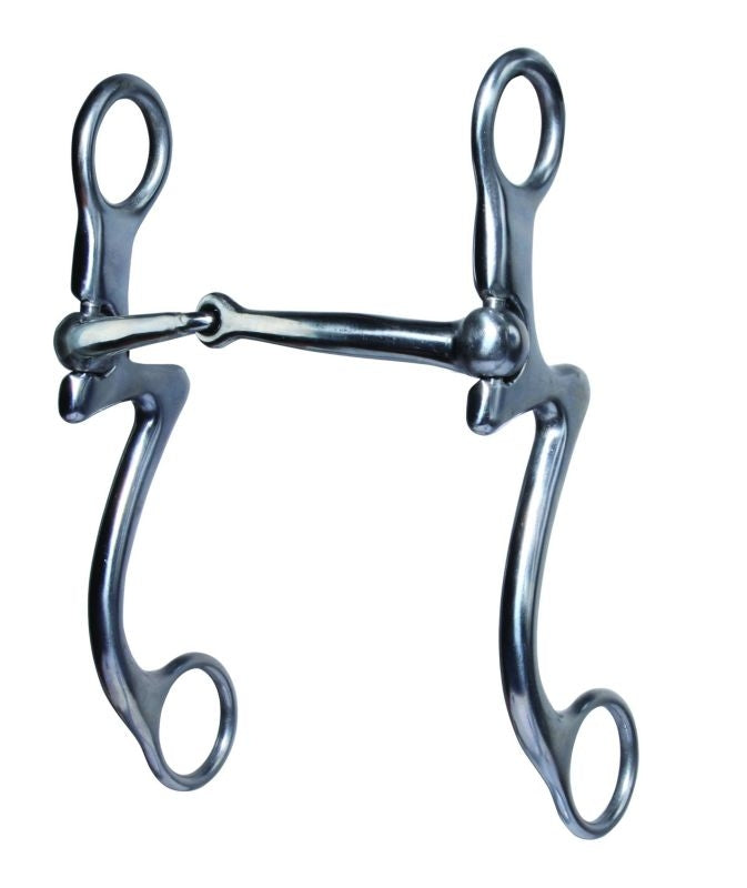 Pros Choice 7 Shank Snaffle Bit Silver 6 1/2In