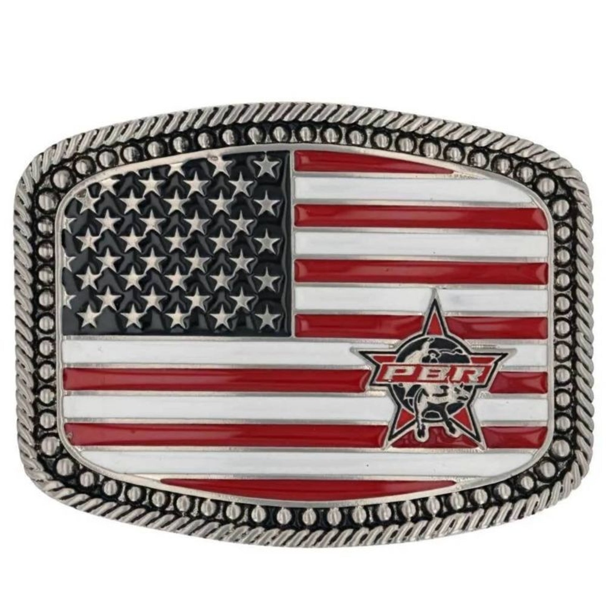 Montana Silversmiths Pbr American Pride Buckle