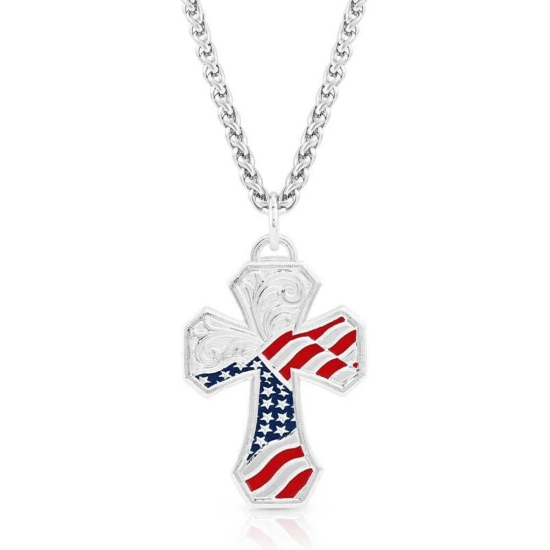 Montana Silversmiths Blessed Cross Necklace