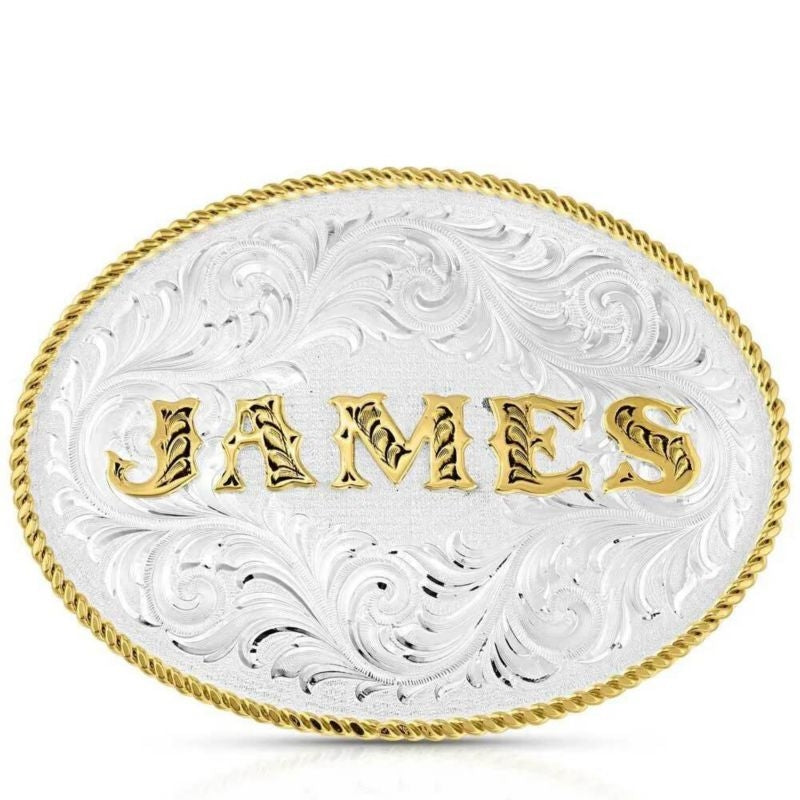 Montana Silversmiths Western Custom Name Buckle