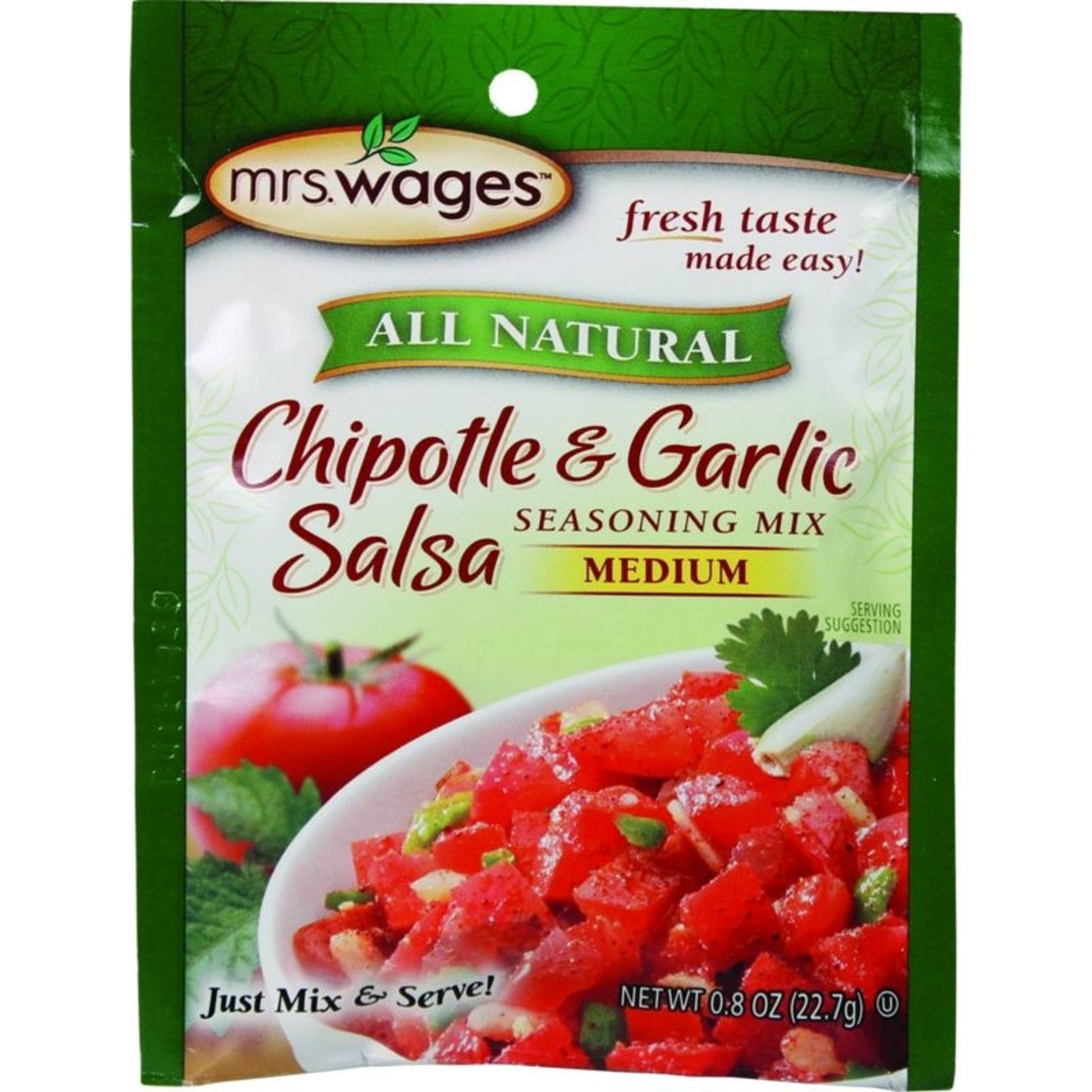 Mrs. Wages Chipotle And Garlic Md Salsa Mix 0.8oz