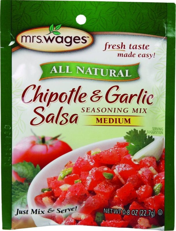 Mrs. Wages Chipotle And Garlic Md Salsa Mix 0.8oz