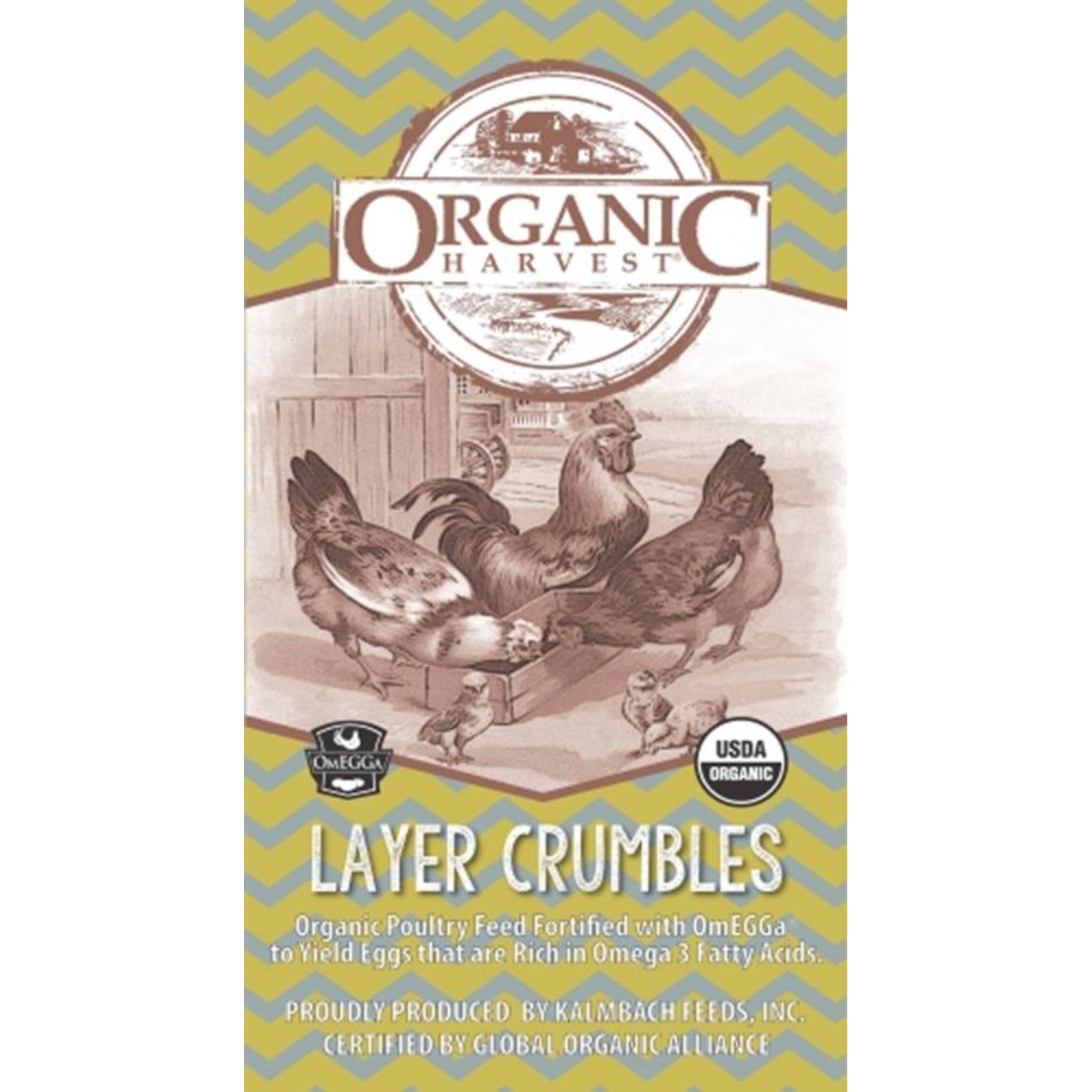 Kalmbach Feeds Organic Harvest Omega Crumble 40 Lb