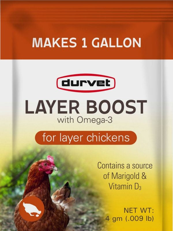 Durvet D Layer Boost For Poultry 4gm 40pk
