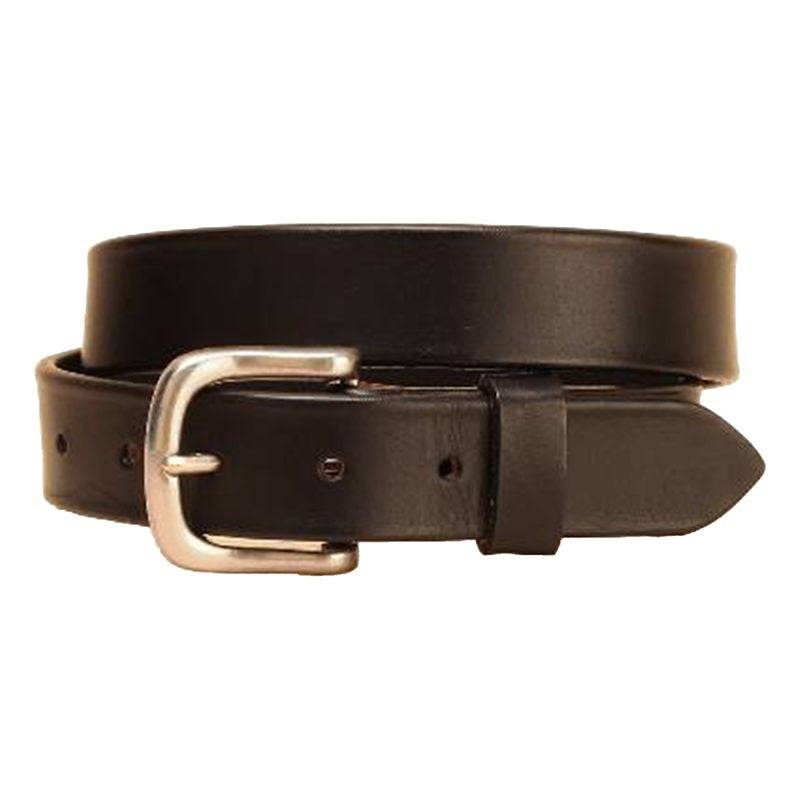 Tory 1 1/4In Plain Belt With Sq Nickel Buckle 28 Blk