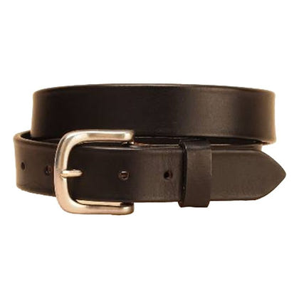 Tory 1 1/4In Plain Belt With Sq Nickel Buckle 28 Blk