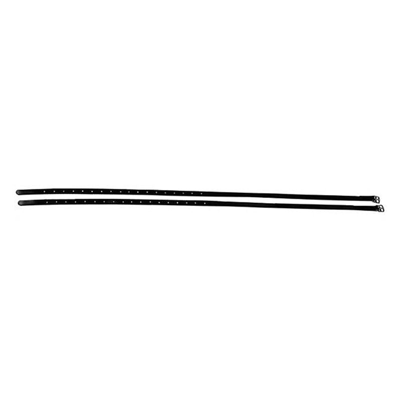 Jacks Race Stirrup Straps Sold in Pairs Black