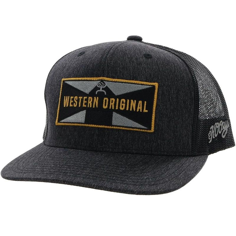 Hooey Liberty Roper 6 Panel Trucker Hat Rect Patch