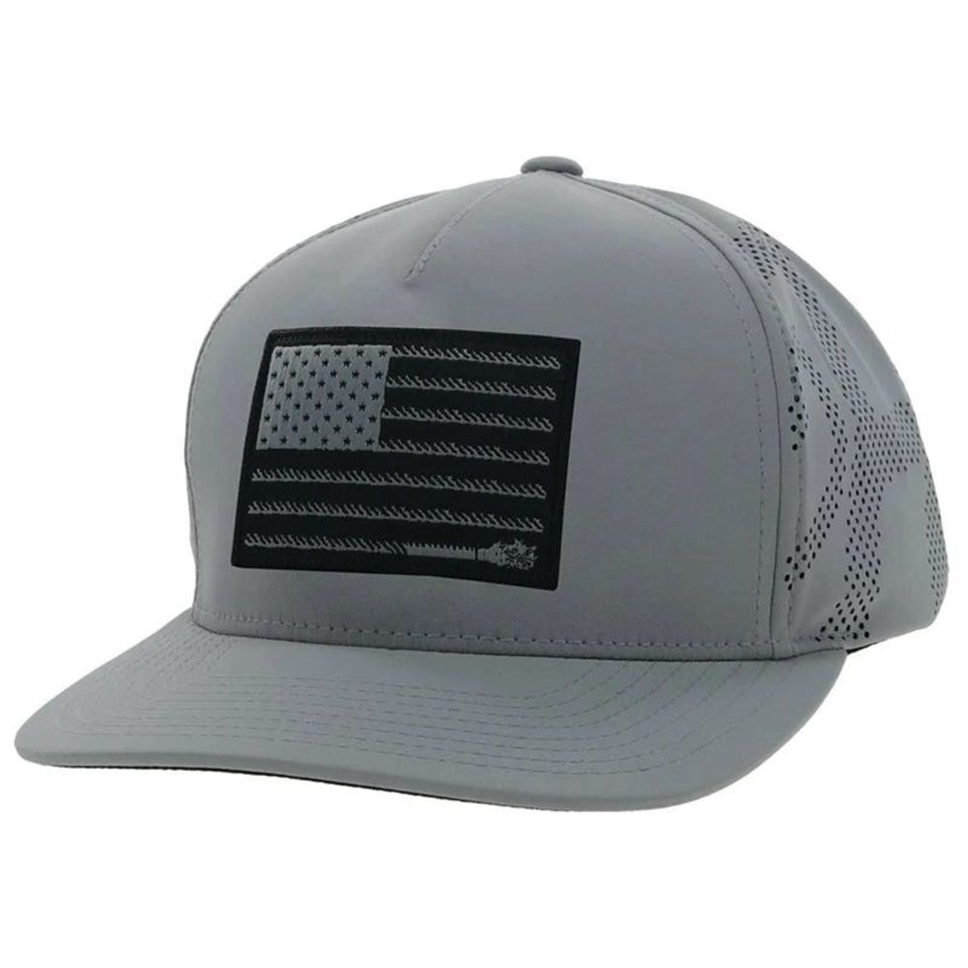 Hooey Liberty Roper 5 Panel Trucker Hat Rect Patch