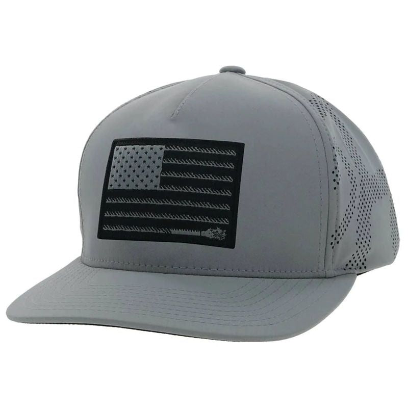 Hooey Liberty Roper 5 Panel Trucker Hat Rect Patch