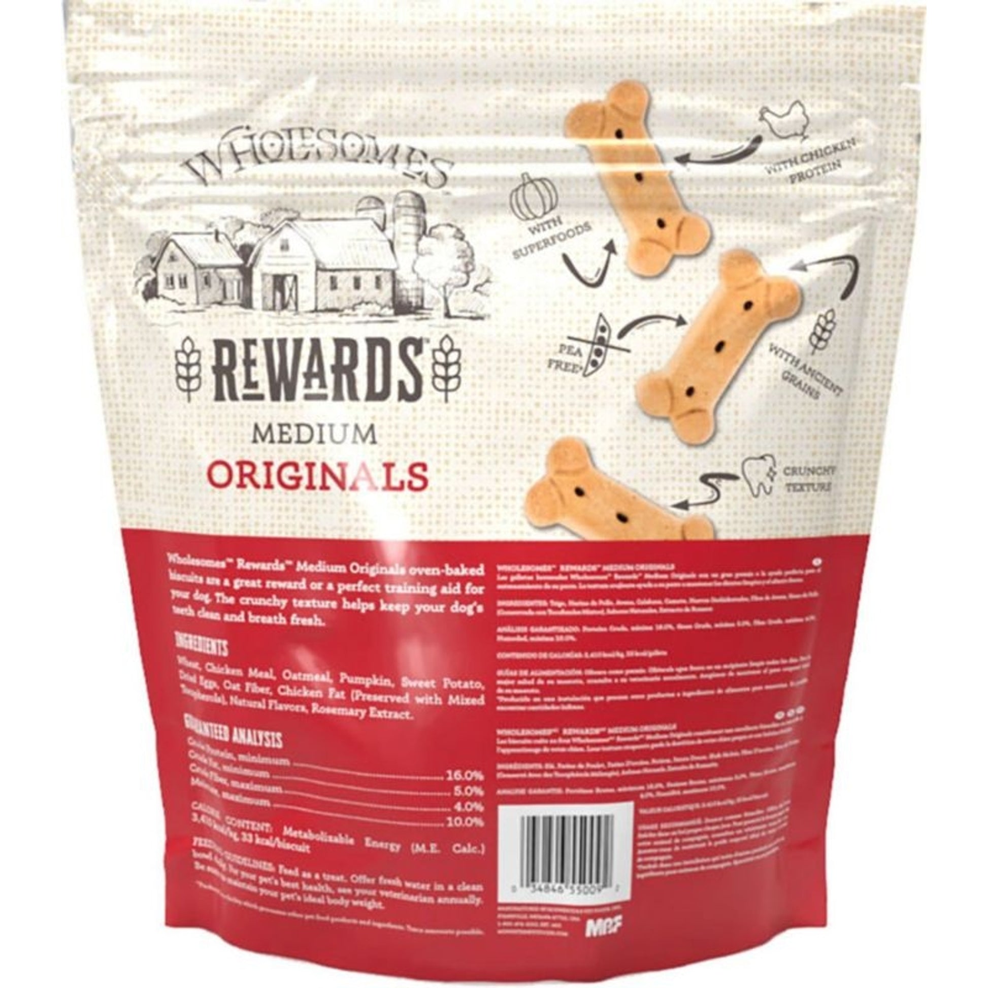 Wholesomes Rewards Classic Biscuits Chicken 3Lb