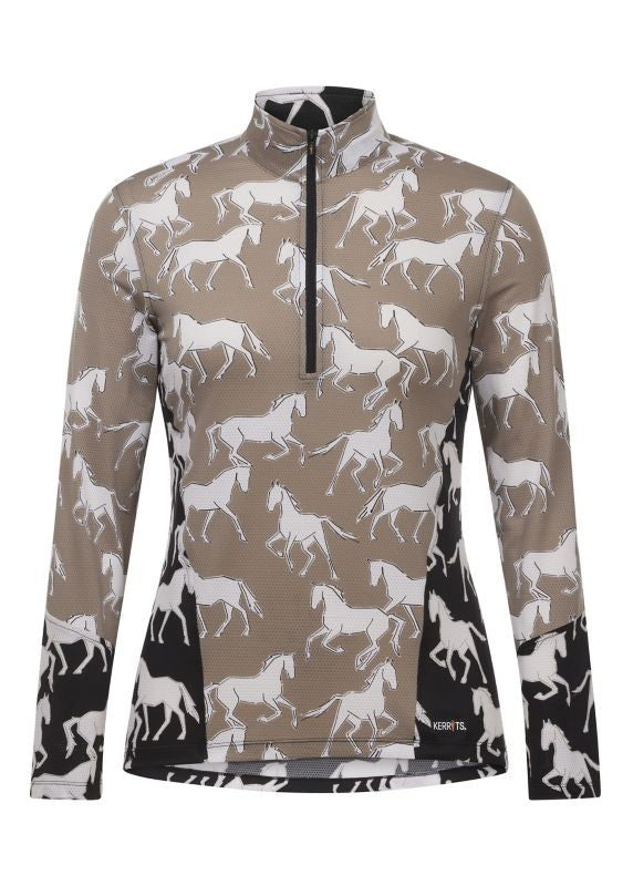 Kerrits Balance Ice Fil LS Top Print