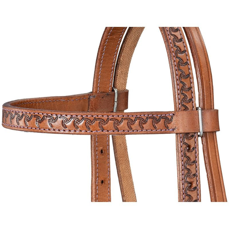 Silver Royal Butterfly Browband Headstall