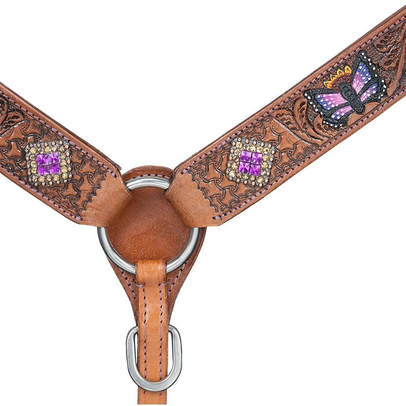 Silver Royal Butterfly Mini Breastcollar