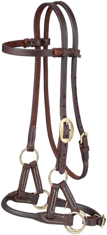 Tough1 Harness Leather Rolled Side Pull