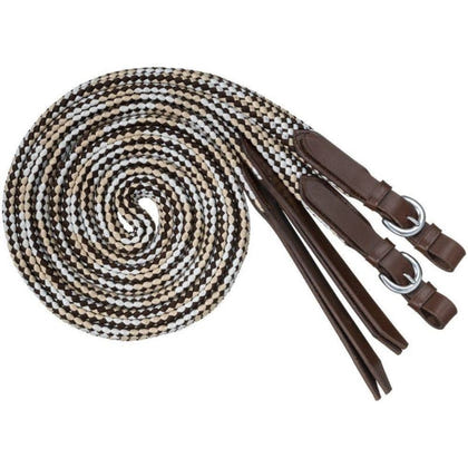 Tough1 Flat Braided Split Reins